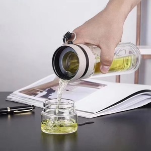 Bouteilles thermos et bouteilles d'eau à double paroi de qualité alimentaire séparant les tasses à thé et à eau avec infuseur à thé - Product Image 4