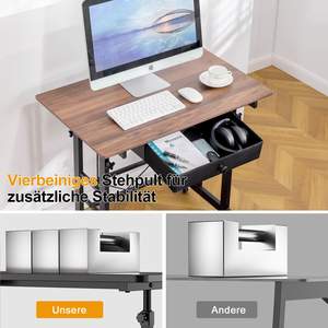 Sofa Bed Side Student Study Table Adjustable Gaming Racing Style <strong>Cheapest</strong> Price <strong>Computer</strong> <strong>Desk</strong> Wood <strong>Desk</strong> with Mobile Wheels - Product Image 3