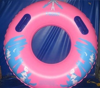 Équipement de jeu aquatique gonflable pour piscine, bouée de natation avec style sirène