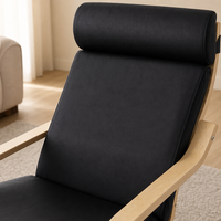 Fauteuil de loisirs moderne en bois massif avec design personnalisé pour salon, finition naturelle, idéal pour la maison ou le bureau.