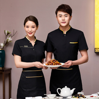 Chemises de chef, uniforme de serveuse, tenue unisexe respirante pour serveurs et serveuses