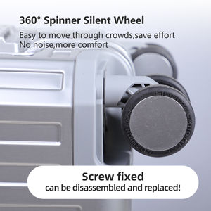 <span class=keywords><strong>Maleta</strong></span> de <span class=keywords><strong>Cabina</strong></span> Rígida de Aluminio 100% con Logotipo de Marca Grabado con Láser Personalizado de Fábrica, con Cierre TSA y Rotación de 360 Grados - Product Image 6