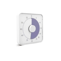8-Zoll-Quadrat Übergröße Mechanische Küche Timer Uhr Musik Ring Alarm Langlebig für Kinder Erwachsene Magnetische Rückseite zum Kochen