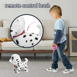 Hot bán điều khiển từ xa sang trọng con chó con chó con thực tế đi bộ sủa đuôi vẫy đầu gật đầu chức năng món quà thú nhồi bông đồ chơi - Product Image 4