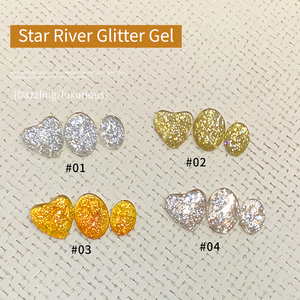 4 couleurs, 5g, nouvelles paillettes scintillantes, Nouvel An, paillettes champagne brillantes, gel à paillettes pour ongles en conserve - Product Image 5