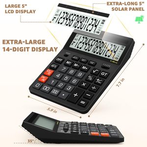 Calculatrice de bureau multifonctionnelle de haute qualité 14 chiffres pour la comptabilité - Product Image 2