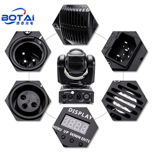 Botai 60W sân khấu/bán lẻ lai dẫn ánh sáng cơ giới chùm + Dải FX nhanh chóng phát hành gắn kết im lặng làm mát RGBW + trắng DMX 100W - Product Image 5