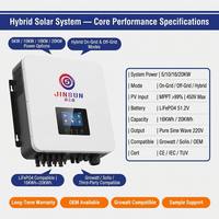 Système de stockage d'énergie solaire hybride 5KW 10KW 16KW 20KW, compatible réseau et hors réseau, pour maison, LiFePO4 16KWh 20KWh, compatible Growatt Solis, OEM CE