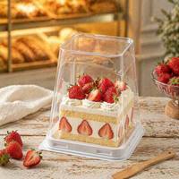 Boîtes d'emballage pour gâteaux en PET transparentes, écologiques et personnalisables, couleur et forme sur mesure, procédé d'estampage sous blister, OEM/ODM personnalisé
