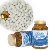Complément Minéral Liquide en Capsules Molles de Calcium et Vitamine D3 pour la Santé Osseuse des Seniors et Adultes – Disponible Immédiatement