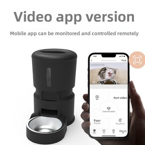 Kediler için Wifi otomatik köpek maması dağıtıcı ile 4L akıllı evcil hayvan besleyici şarj Powered kediler ve köpekler için kamera içerir - Product Image 4
