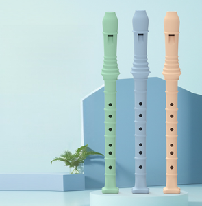Flûte à bec soprano en silicone de style allemand à 6 trous, clé Do, instrument pour débutants en musique, vente en gros - Product Image 1