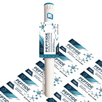 Étiquettes autocollantes personnalisées pour stylo d'injection de peptides, étiquettes pour peptides de 3 ml, étiquettes d'emballage adhésives