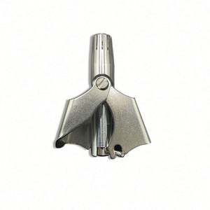 1 ชุดเครื่องตัดขนจมูกสำหรับผู้ชายเครื่องโกนหนวดแบบแมนนวลสแตนเลสเหมาะสำหรับมีดโกนขนจมูกล้างทำความสะอาดได้เครื่องตัดขนจมูกแบบพกพา - Product Image 1