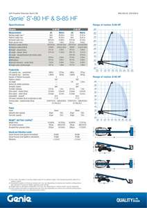2024 productos innovadores plataforma de trabajo aéreo elevador <span class=keywords><strong>Genie</strong></span> S85 plataforma aérea elevador de pluma telescópica - Product Image 2