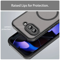 Étui de téléphone portable de luxe en PC mat antichoc, estampé à chaud, pour Google Pixel 9A/9 Pro/Pixel 9 Pro XL, magnétique, givré, translucide, rigide