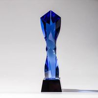 Personnalisation créative du trophée de cristal de style nouveau-pour les réunions annuelles commémoratives