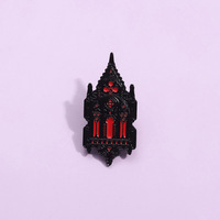 En gros : Broches et badges en métal émaillé, série gothique vintage église sombre, en forme de château magique, cadeaux souvenirs