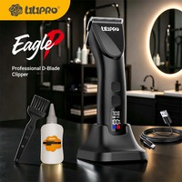 Tondeuse à poils pour chien LILIPRO EagleP Professional D-Blade, tondeuse électrique silencieuse pour animaux de compagnie, tondeuse sans fil pour le toilettage des chevaux avec écran LCD