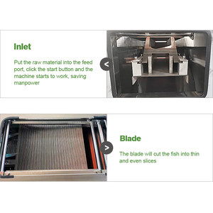 เครื่องหั่นปลาปลาแซลมอนปลาเทราท์ปลาแซลมอนปลาดุกควันซาซิมิเครื่องหั่นปลานิลอัตโนมัติ6Cr13สแตนเลส - Product Image 4