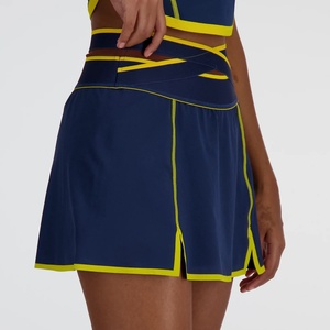 Conjuntos Deportivos Elásticos de Dos Piezas para Mujer, Ropa Deportiva para Correr al Aire Libre, Conjuntos de Faldas, Fabricante - Product Image 5