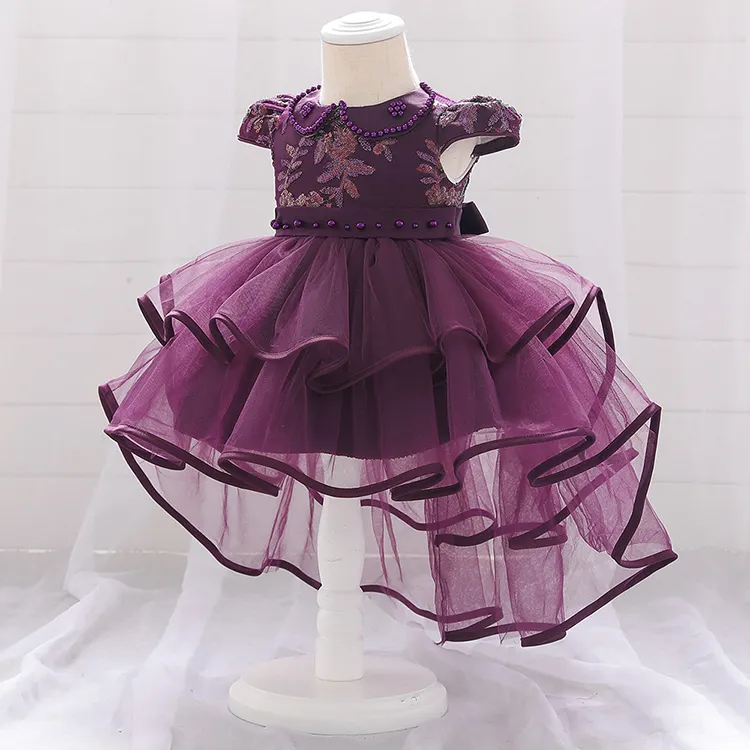 Dignified Atmosphere Summer Baby Dressing Elegant Gown Girl Frock