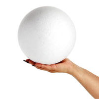 Boules en mousse pour loisirs créatifs, 7,9 pouces, blanches, en polystyrène, design Art Déco, pour Pâques, baptême, projets DIY, centres de table floraux, décoration intérieure