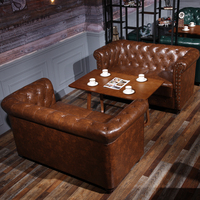 Restaurant Western à thème vintage, canapé de style européen, bar, café, boutique de desserts, salon de thé, combinaison table et chaise