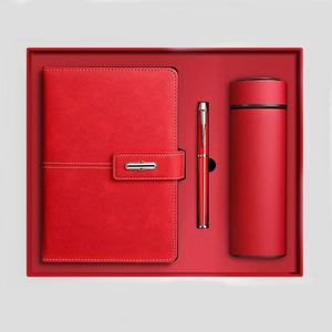 Ensemble cadeau d'entreprise personnalisé en cuir PU, carnet A5, vente en gros, articles cadeaux d'affaires promotionnels de luxe, carnet avec stylo - Product Image 3