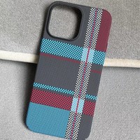 Offre Spéciale transfert d'eau impression mince PC housse de protection mobile pour iPhone 15 Pro Max étui de téléphone en Fiber de carbone pour 16 Plus