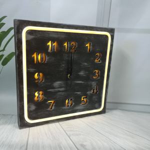 Hiasan dinding rumah liburan kualitas daftar baru dan ornamen jam dinding modis kayu indah - Product Image 4