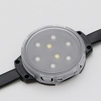 Lampu Pixel Strip RGB 24V Tahan Air IP68 dengan Bodi Material PC untuk Fasad Bangunan Eksterior Hotel