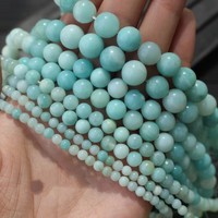 Perles rondes en jade Dong Ling multicolores naturelles en vrac, vente en gros, fournitures pour la fabrication de bijoux, bracelets et colliers DIY