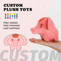 Peluche professionnelle de haute qualité mascotte en peluche personnalisée logo d'entreprise poupée Anime peluche éléphant peluche personnalisée