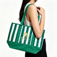 Sac fourre-tout en toile grand format, écologique, personnalisable, couleur bonbon, fleurs brodées, pour femmes, shopping