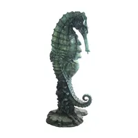 Sculpture d'un hippocampe en Bronze, grande taille, famille