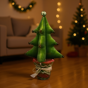 HOMERA Artificial Christmas Tree Pine 15x15x33cm Foam Velvet Indoor Tabletop Decoration Lightweight Easy Installation - Product Image 2