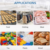 Détecteur de métaux pour l'industrie alimentaire, pour biscuits, bonbons, produits de boulangerie, avec système de convoyeur à rejet automatique