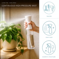 Bouteille pulvérisateur continu 200 ml 250 ml 330 ml pour brume capillaire, flacon PET vide avec pompe PP, brume fine, désinfectant de salon, vente en gros