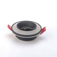 Plafonnier encastré LED anti-éblouissement en aluminium moulé sous pression, carré, avec coupelle de lampe remplaçable, pour spots MR16 GU10, cadre de downlight IP65