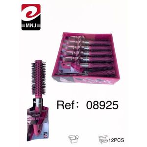 MNJ Set di 12 Spazzole Rotonde in Plastica Unisex per Styling e Volume - Product Image 1