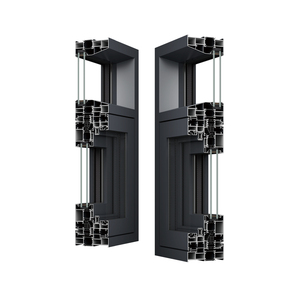 American-Style Modern House <b>Windows</b> Huge Aluminum French Casement with Glass Storm Hurricane Gasket Aluminum Alloy Frame - Product Image 6