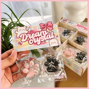 Wholesale Kawaii <b>Squishy</b> Stress Toy Transparent Glitter Hand Squeeze Sensory Fidget Gift Party Favors 14+ Years OEM/ODM Custom - Product Image 5