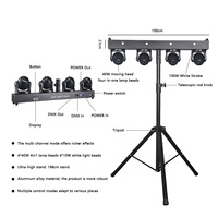 Entrepôt européen 4x40W RGBW 4 en 1 LED Par Gig Bar Laser Strobe Beam Effect Triple Stand Moving Head Stand Light pour fête DJ