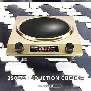3500瓦凹面电磁炉单灶头多功能防水旋钮控制便携式火锅家用 - Product Image 2