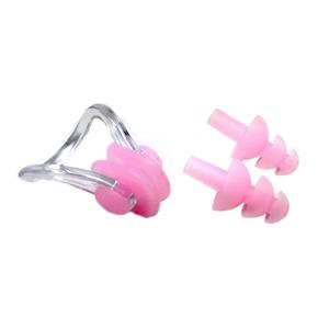 Bouchons d'oreilles de natation en Silicone, boîte de protection pour les oreilles et le nez, Clip, étanche, 1 ensemble - Product Image 2