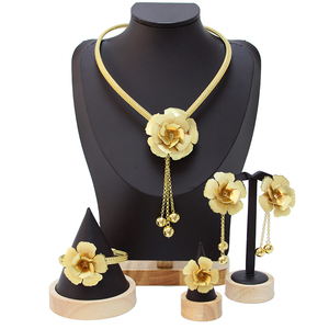 MEIZI Jewelry il più nuovo Set di gioielli con collana placcata in oro Dubai costumi per banchetti di nozze - Product Image 3