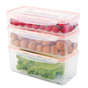 กล่องเก็บของในตู้เย็นทรงสี่เหลี่ยมผืนผ้าฝาปิดแบบคลิปสำหรับไข่ผักบะหมี่ถนอมอาหาร 800 - Product Image 2