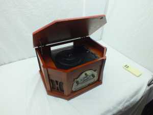 Reproductor de CD, Gramófono Clásico de Madera, Discos de Vinilo, MP3, CD, Casete, Centro de Música Nostálgico, Tocadiscos de Vinilo - Product Image 5