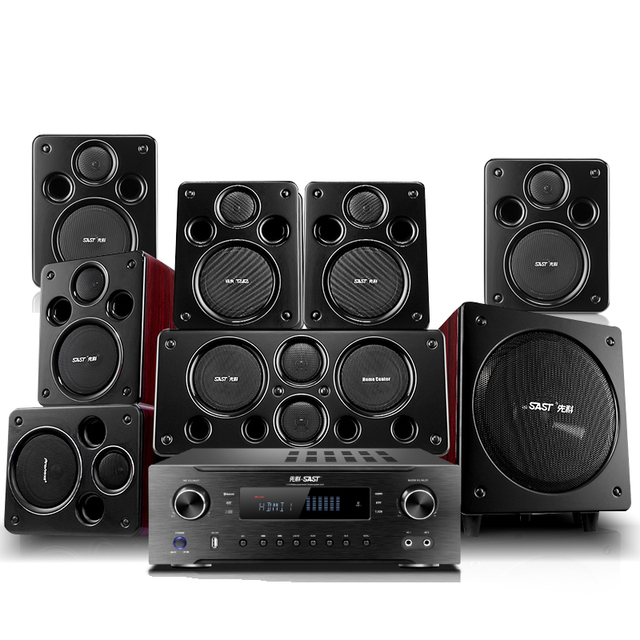 KYYSLB Home Theater 5.1 Audio Set Villa Private Room K Song Karaoke Living Room High-end KTV Audio Amplifier Speaker